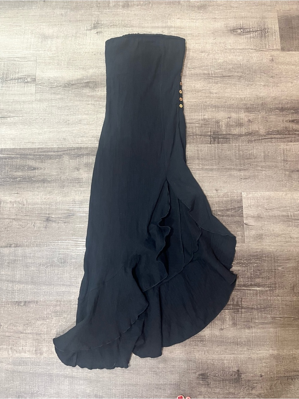 FREE PEOPLE Made Me Blush Midi Dress in Black - Picture 6 of 10
